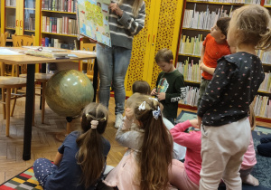 Zajęcia w bibliotece.